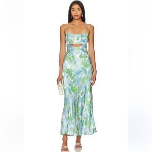 Free people revolve Astr the label Bellerose maxi floral satin dress